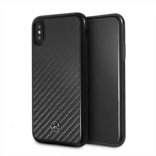 Etui Mercedes MEHCPXRCABK w kolorze czarnym, idealnie dopasowane do Apple iPhone X/XS.