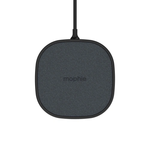 Drahtloses Ladegerät Mophie in Schwarz, ideal für das schnelle Laden von Geräten.