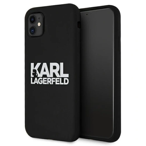 Etui Karl Lagerfeld KLHCN61SLKLRBK w czarnym kolorze, idealne dla Apple iPhone 11