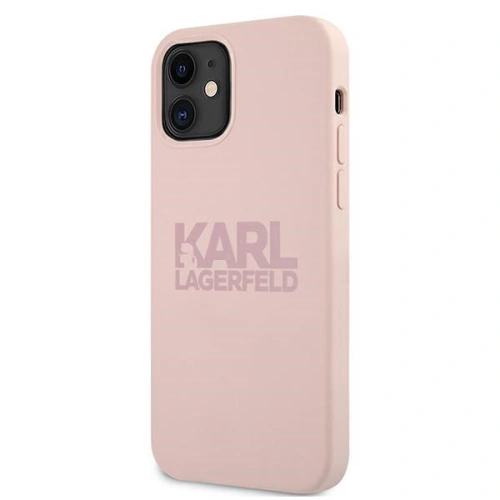 Zbliżenie na etui Karl Lagerfeld, pokazujące logo na pleckach.