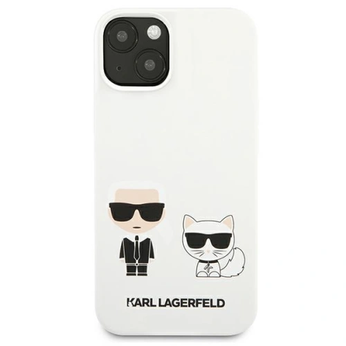 Etui na plecki Karl Lagerfeld, ozdobione motywem Karl & Choupette.