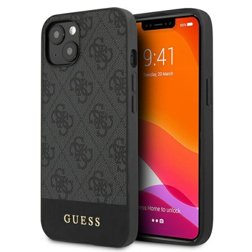 Etui Guess w kolorze szarym, idealnie dopasowane do modelu iPhone 13.