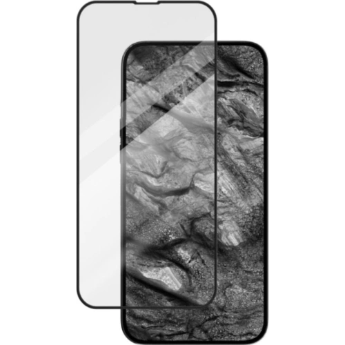 Szkło hartowane SwitchEasy Glass Bumper 9H dla Apple iPhone 13 mini, z bliska, prezentujące wytrzymałość i przejrzystość.
