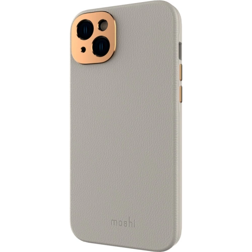 Etui Moshi Napa MagSafe w kolorze serene gray, idealne dla iPhone 14.