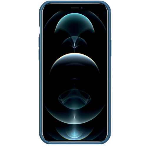 Etui Nillkin Super Frosted Shield in blau für Apple iPhone 13 Pro Max