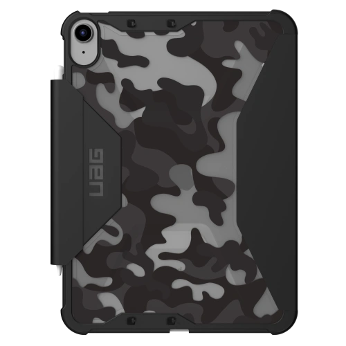 Etui UAG Plyo w kolorze midnight camo, idealne do Apple iPad 10.9 2022 z miejscem na rysik.
