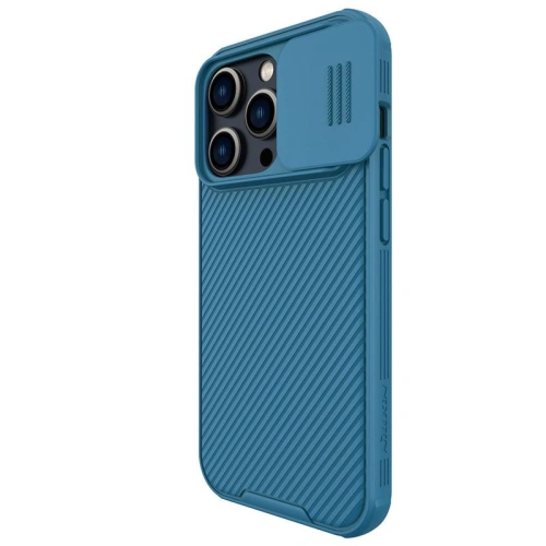 Close-up of the Nillkin Camshield Pro case, showing details and cutouts.