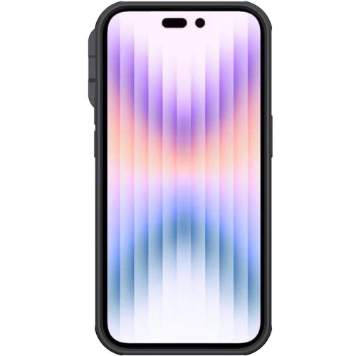 Etui Nillkin Camshield Pro w kolorze czarnym, idealne do Apple iPhone 14 Plus / 15 Plus.
