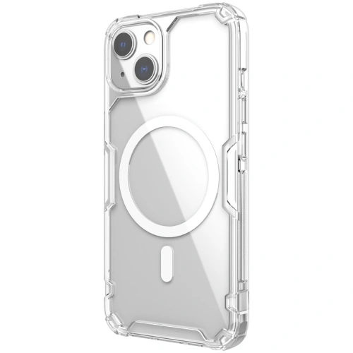 Nillkin Nature Pro Magnetic case in transparent color, perfectly fitted to iPhone 14 Pro.