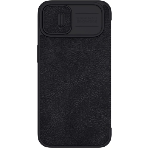 Nillkin Qin Leather Pro case up close, showcasing craftsmanship and details