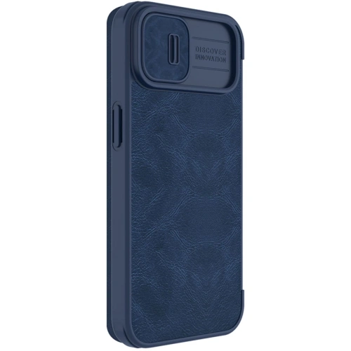 Nillkin Qin Leather Pro case against a minimalist desk