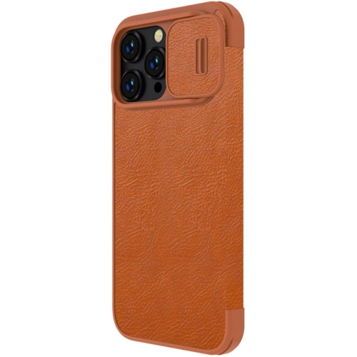 Nillkin Qin Leather Pro case against a stylish desk