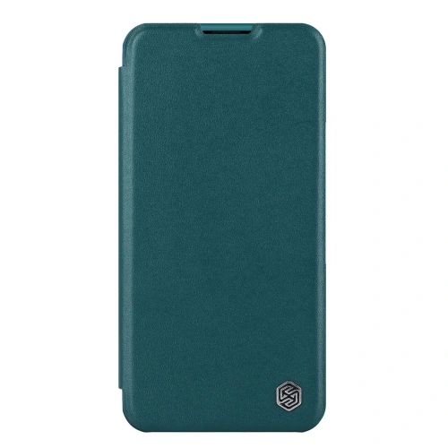 Nillkin Qin Leather Pro Case in green color for Apple iPhone 14 Plus and 15 Plus