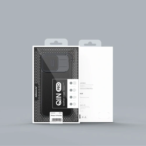 Nillkin Qin Cloth Pro case in blue color, with the manufacturer's logo