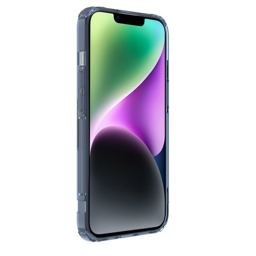 Nillkin Nature Pro Magnetic case, transparent back with blue accents