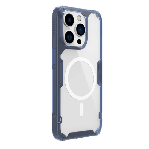 Transparent Nillkin Nature Pro Magnetic case, highlighting the design of iPhone 14 Pro Max