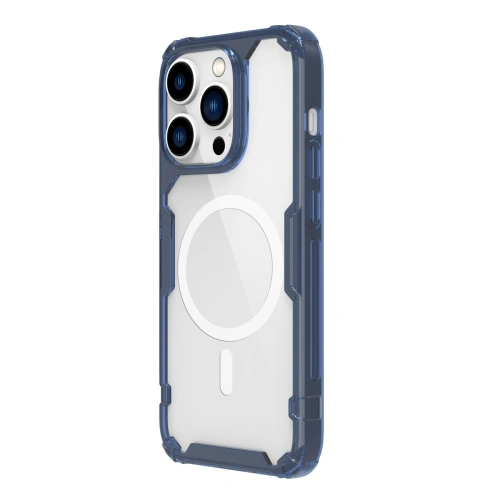 Close-up of the Nillkin Nature Pro Magnetic case, showing the details of the workmanship