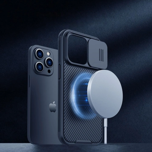 Ansicht des Nillkin Etuis für das iPhone 14 Pro Max, das sein elegantes Design hervorhebt.