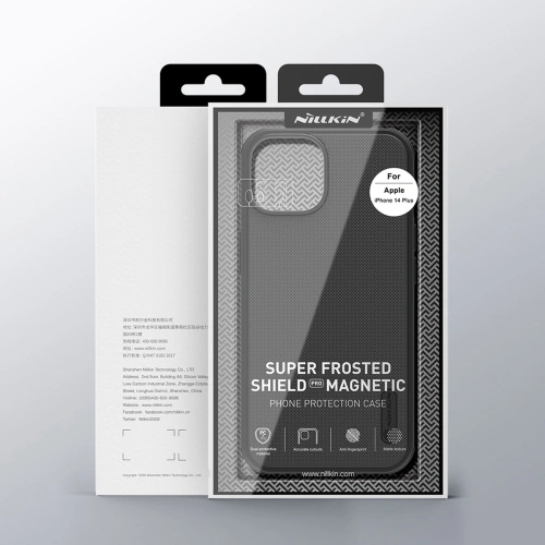 View of the Nillkin Super Frosted Shield Pro case with MagSafe activated