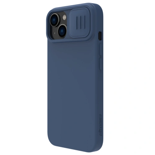 Close-up of Nillkin CamShield case, showing the texture of the silicone