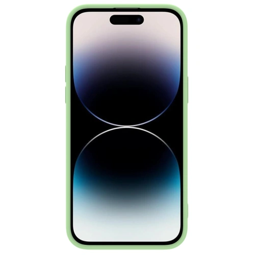 Nillkin CamShield Silky Silicone case in green color for Apple iPhone 14 Pro