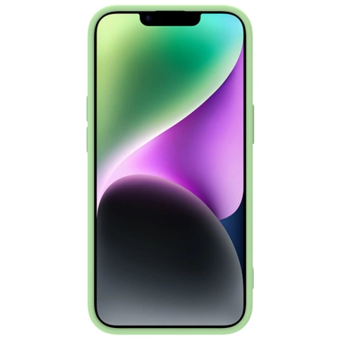 Nillkin CamShield Silky Silicone case in green on a white background