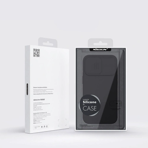 Close-up of the green Nillkin case, showcasing its soft silicone texture