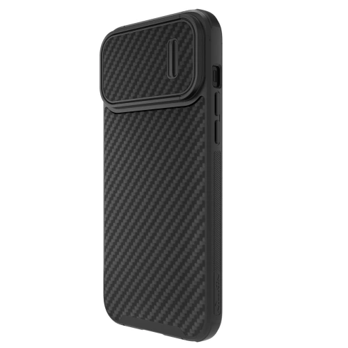 Close-up of Nillkin Synthetic Fiber S case, showing the texture of the material