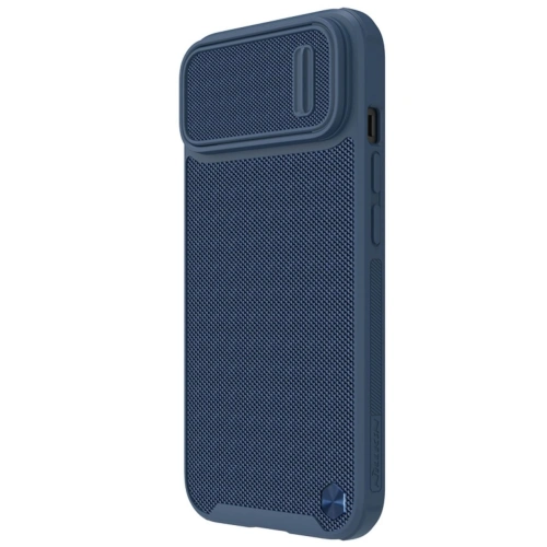 Nillkin Textured S Magnetic case in blue, ideal for iPhone 14