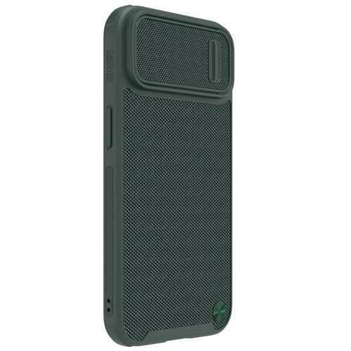 Green Nillkin case with MagSafe system, tailored for iPhone 14