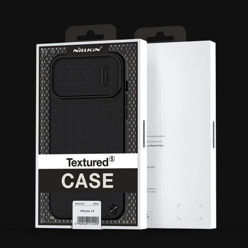 Nillkin case mounted on iPhone 14, showcasing elegant green design