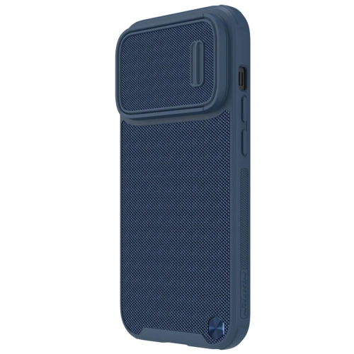 Nillkin Textured S Magnetic case in blue, perfectly fitting iPhone 14 Pro