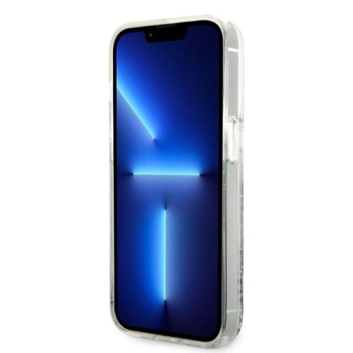 Stylowe etui Karl Lagerfeld z efektem brokatu, idealne na co dzień