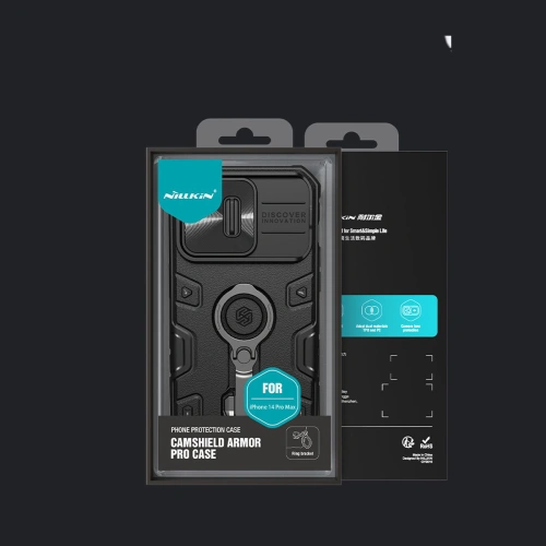 View of the Nillkin CamShield case from the back, showing the manufacturer's logo