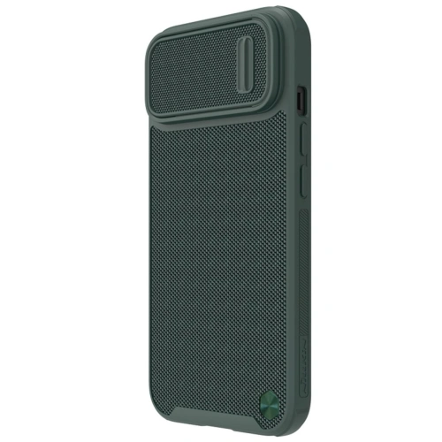 Nillkin Textured S case in dark green, perfect for iPhone 14 Pro Max