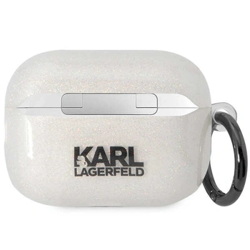 Szczeg&oacute;łowy widok etui Karl Lagerfeld z grafiką Karl&Choupette.