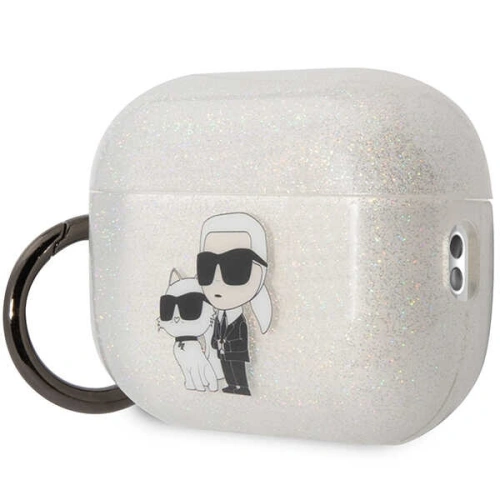 Przezroczyste etui Karl Lagerfeld z bliska, pokazujące elegancki design.