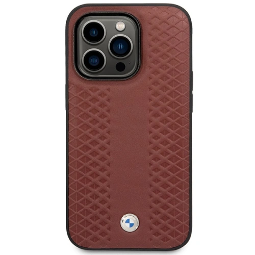 Etui BMW na telefonie iPhone 14 Pro Max, prezentujące funkcję MagSafe.