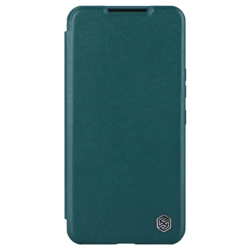 Husa Nillkin Qin Leather Pro în culoarea verde, ideală pentru Samsung Galaxy S23+ Plus