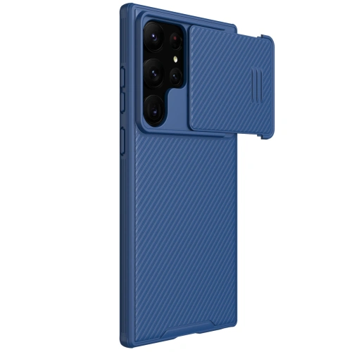 Nillkin CamShield S case in blue, ideal for Samsung Galaxy S23 Ultra