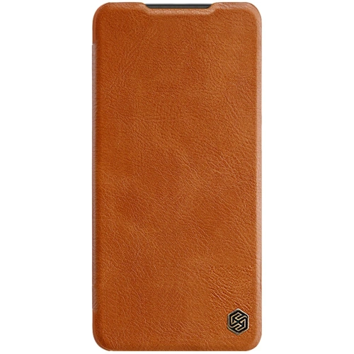 Nillkin Qin Leather case in brown, perfect for Samsung Galaxy A14 5G.