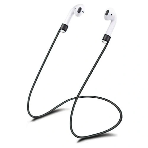 Etui Tech-Protect Strap Apple AirPods w kolorze czarnym, idealne do ochrony słuchawek.
