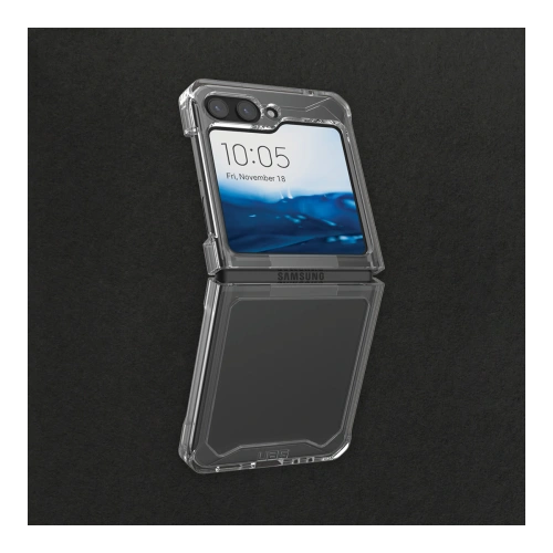 Etui UAG Urban Armor Gear Plyo w kolorze p&oacute;łprzezroczystym, idealnie dopasowane do Samsung Galaxy Flip 5.