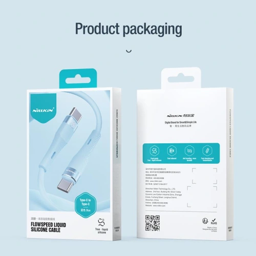 Kabel Nillkin z maksymalnym obciążeniem 60W, doskonały do urządzeń wymagających dużej mocy.