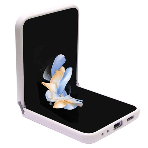 Etui Guess zamontowane na Samsung Galaxy Z Flip 5, prezentujące jego design