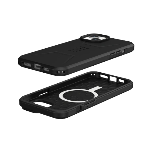 Etui UAG na tle minimalistycznym, ukazujące jego nowoczesny design i ochronne właściwości.
