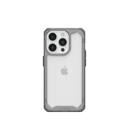 Etui UAG Plyo w kolorze ash, idealnie dopasowane do Apple iPhone 15 Pro.