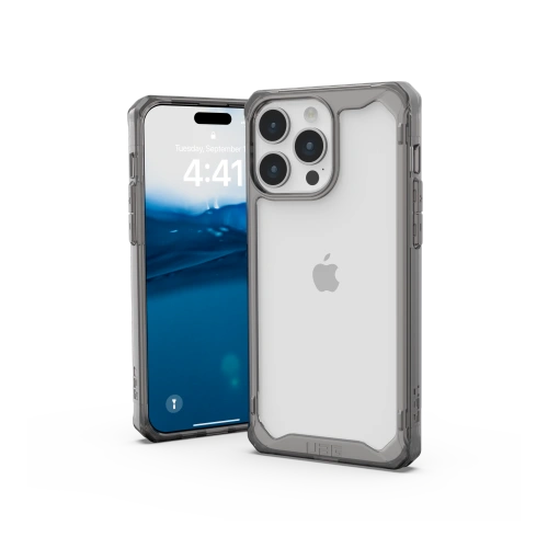 Przezroczyste etui UAG, podkreślające design iPhone 15 Pro Max.