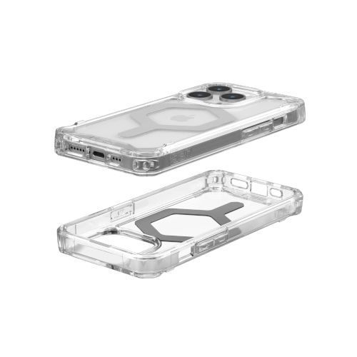 Etui UAG Urban Armor Gear na iPhone 15 Pro, prezentujące funkcję MagSafe.