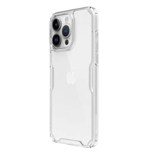 Nillkin Nature Pro case for iPhone 15 Pro, showcasing an elegant white color.